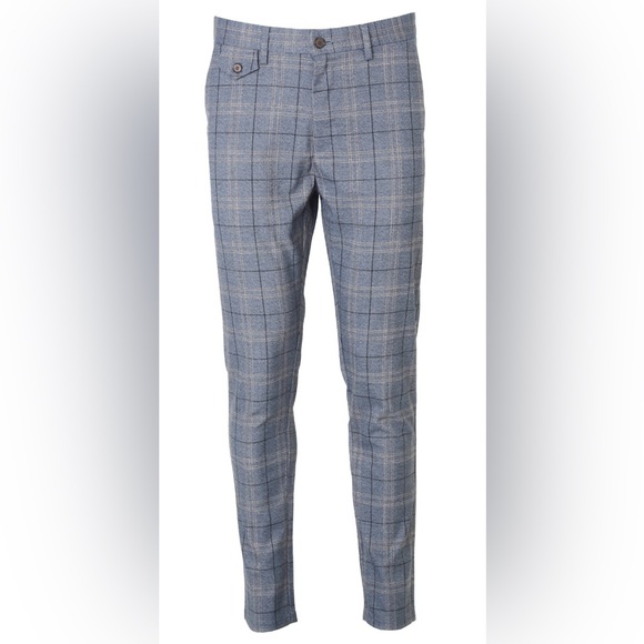 Cavana Men Slim Fit Checked Trouser - Picture 10 of 10